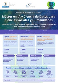 Máster en IA y Ciencia de Datos para Ciencias Sociales y Humanidades